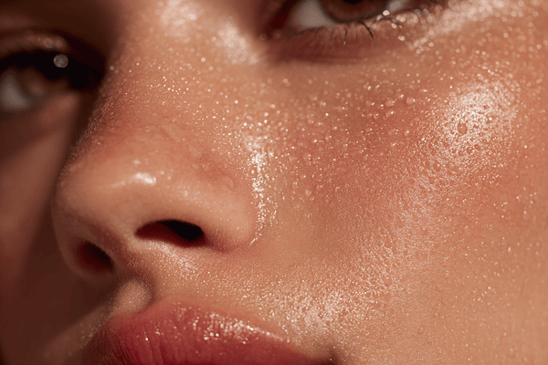 Hydrated glowing skin results from hyaluronic acid serum treatment in Bakersfield