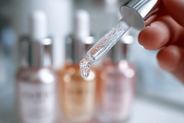 Close-up of concentrated face serum showing lightweight texture perfect for Bakersfield's dry climate