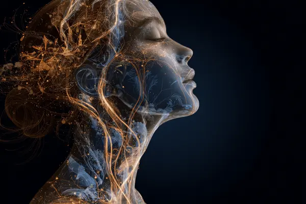 Scientific visualization of brain neural pathways activated when processing facial beauty and aesthetic features