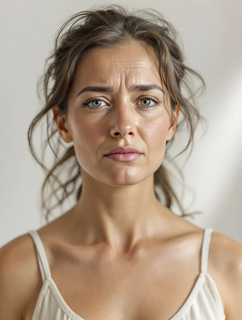 a women standing .