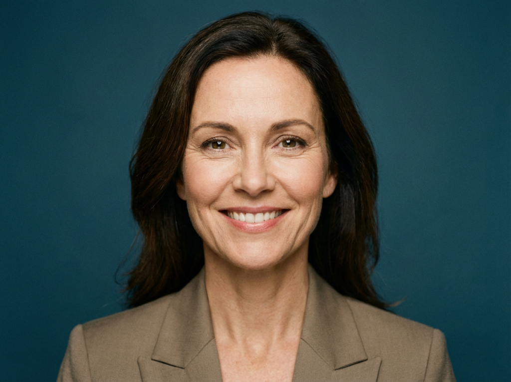 Woman with natural-looking facial volume and youthful contours after expert filler treatment in Bakersfield