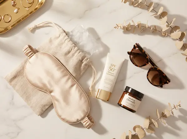 Under-eye treatment recovery essentials including sun protection for Bakersfield's intense UV exposure