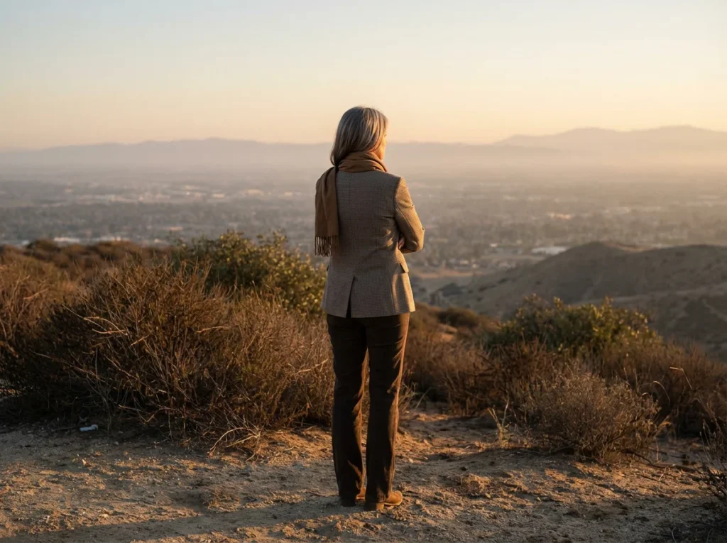Confident Bakersfield woman after successful malar bag diagnosis and treatment by Dr. Joseph Chang